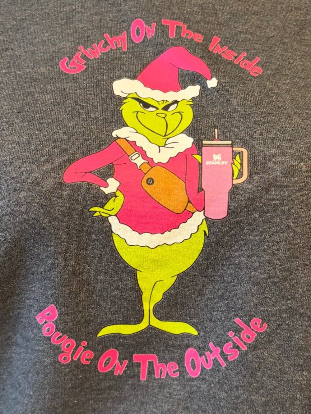 Bougie Grinch Graphic Crewneck Sweatshirt
